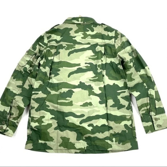 New J Crew Garment Dyed Camo Utility Jacket - Picture 4 of 8